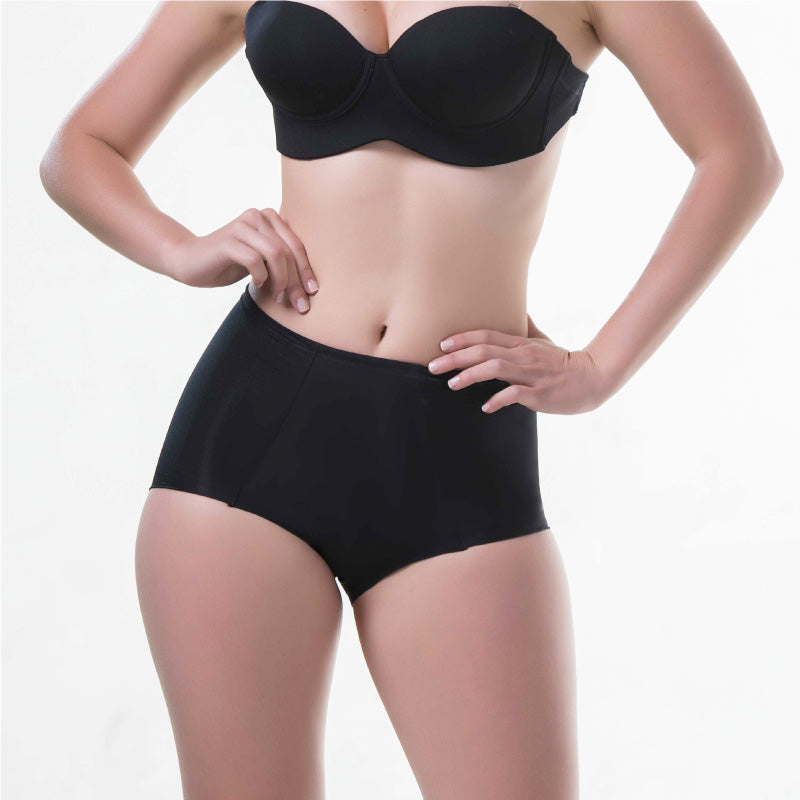 mid-compression soft microfiber and seamless panty NUDE