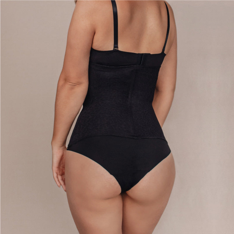 WAISTBAND IN MICROFIBER AND POWERNET (GIRDLE) BLACK