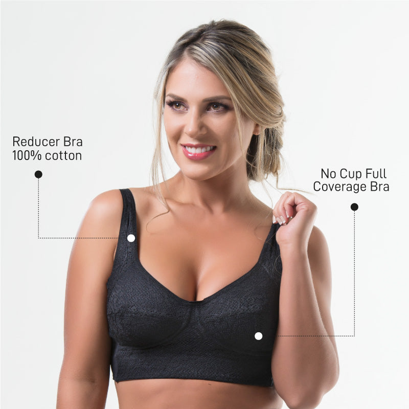 FASHION BONES Full Coverage Daily Use Cotton Cross Bra in Cup Size