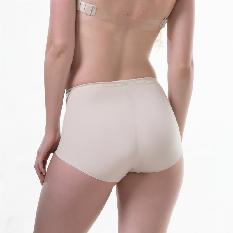 mid-compression soft microfiber and seamless panty NUDE